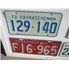 Image 9 : Display Board with (36) Sask Plates - 88x33