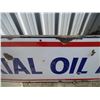 Image 3 : Imperial Oil Limited porcelain sign - 3/4" flanged around - 71" x 17"