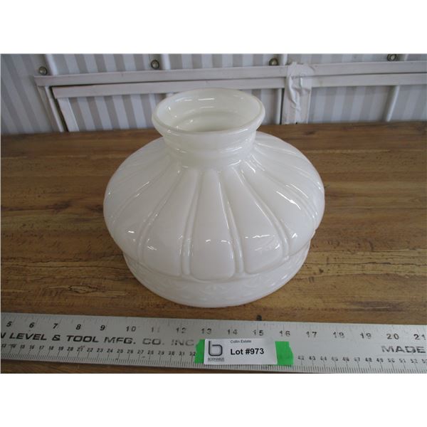 White shade (small chip on bottom) 9.5" round