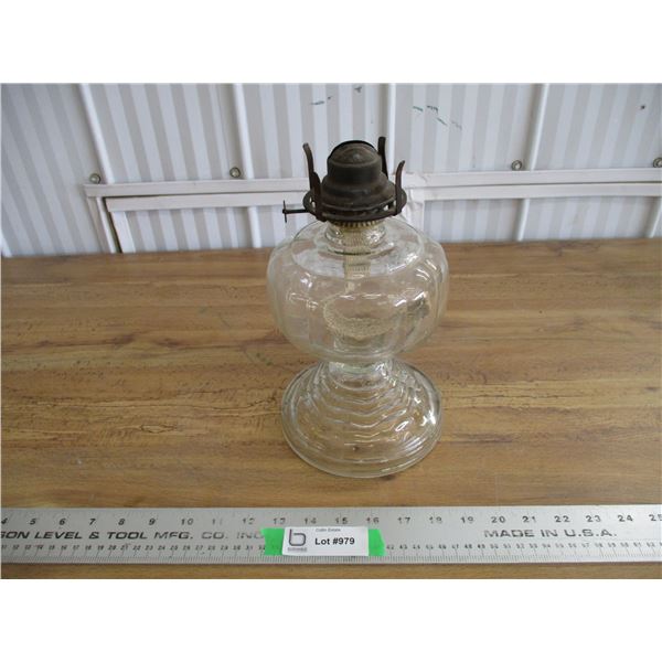 Clear oil lamp no chimney