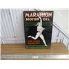 Image 1 : Marathon motor oil porcelain sign - 13x18.5