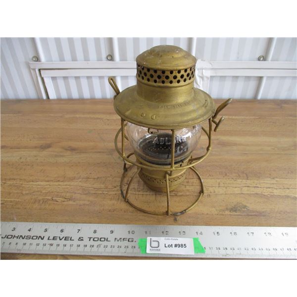 CPR lantern with etched CPR globe