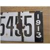Image 3 : 1913 Sask License Plate (porcelain)