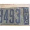 Image 3 : 1916 Sask License Plate (tin)