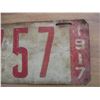 Image 3 : 1917 Sask License Plate - Low # (metal)