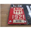 Image 4 : 1921 (Tag) Sask License Plate (porcelain)