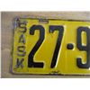 Image 2 : 1923 Sask License Plate