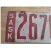 Image 2 : 1917 Sask License Plate - (metal)