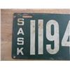 Image 2 : 1918 Sask License Plate - (metal)