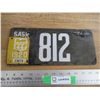 Image 1 : 1920 (Tag) Sask License Plate - Low # (porcelain - paint touch ups)