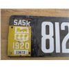 Image 2 : 1920 (Tag) Sask License Plate - Low # (porcelain - paint touch ups)