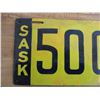 Image 2 : 1914 Sask License Plate (porcelain - partial repaint/touched up)