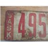 Image 2 : 1917 Sask License Plate - (metal)