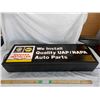 Image 1 : NAPA Auto Parts (double sided) lighted display sign – 37” x 12”