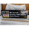 Image 2 : NAPA Auto Parts (double sided) lighted display sign – 37” x 12”