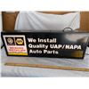 Image 3 : NAPA Auto Parts (double sided) lighted display sign – 37” x 12”