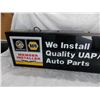 Image 8 : NAPA Auto Parts (double sided) lighted display sign – 37” x 12”