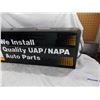 Image 9 : NAPA Auto Parts (double sided) lighted display sign – 37” x 12”