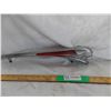 Image 1 : Hood Ornament – 1951 Pontiac chieftain – orange and chrome 19” long (tail been repaired)