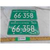 Image 1 : 1969 Sask License Plate Set – great condition