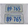 Image 2 : 1972 Sask License Plate Set – great condition