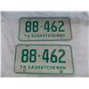 Image 2 : 1974 Sask License Plate Set – great condition
