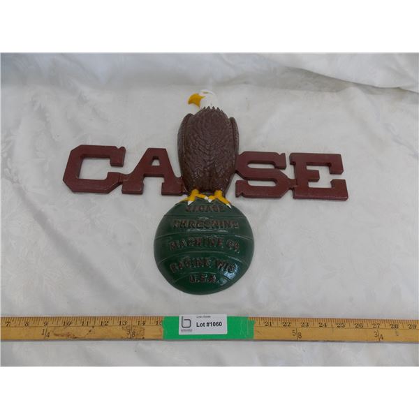 Case Threshing Machine Co – Cast metal sign – 15” x 17”