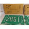Image 2 : (9) 1965 Motor Cycle Plates – consecutive #’s and with original envelopes