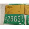 Image 5 : (9) 1965 Motor Cycle Plates – consecutive #’s and with original envelopes