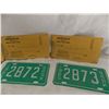 Image 3 : (5) 1965 Motor Cycle Plates – 4 are consecutive #’s and with original envelopes