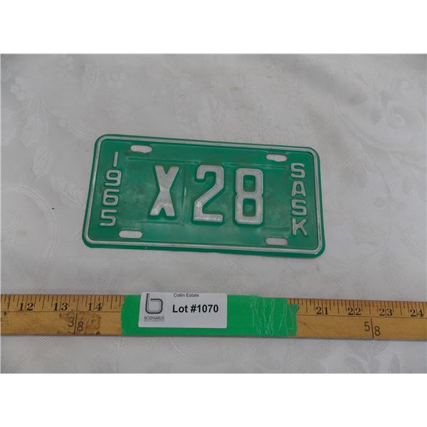 1965 (motorcycle or snowmobile?) miniature plate – X28