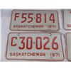 Image 2 : (4) 1971 Sask License Plates ( F, C, G) – very good condition