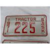 Image 2 : (2) 1971 (small) Sask License plates – Tractor + trailer/motorcycle?