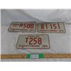 Image 1 : (3) 1971 Sask License Plates, School Bus, Trailer, Power Unit