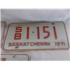 Image 2 : (3) 1971 Sask License Plates, School Bus, Trailer, Power Unit