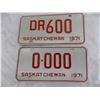 Image 2 : 1971 Dealer + 1971 Sample – Sask License plates