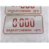 Image 4 : 1971 Dealer + 1971 Sample – Sask License plates