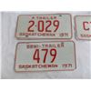 Image 3 : (3) 1971 Sask Trailer (3 different types) License plates