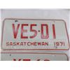 Image 2 : (2) 1971 Sask Plates – Ham Radio + X plate (RCMP/Government)