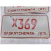 Image 3 : (2) 1971 Sask Plates – Ham Radio + X plate (RCMP/Government)