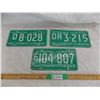 Image 1 : (3) 1965 Sask License Plates (DR, F, D) great condition