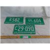 Image 1 : (3) 1965 Sask License Plates (C, E, UL) great condition