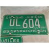 Image 3 : (3) 1965 Sask License Plates (C, E, UL) great condition