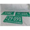 Image 5 : (3) 1965 Sask License Plates (C, E, UL) great condition