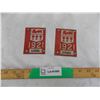 Image 1 : (2) 1921 License Plate Tags (Matching)