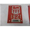 Image 2 : (2) 1921 License Plate Tags (Matching)