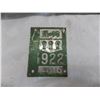 Image 3 : 1919 Sask License Plate with 1922 Plate Tag