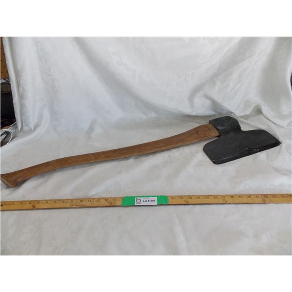Homemade Wood Splitting Axe – 12” long blade – 36” long handle