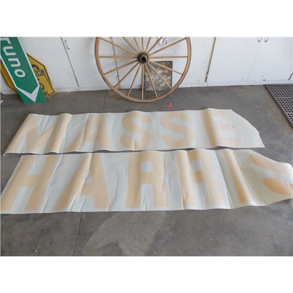 Large Masse Harris decal (missing Y, S cut off) – each letter is 22” tall