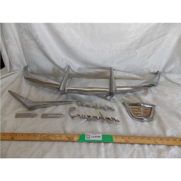 1956 Dodge Crusader Chrome Pieces, Hood Emblem, other Emblems